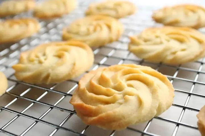 Freshly baked butter biscuits